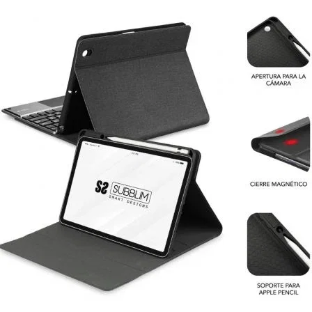 Subblim Funda con Teclado KeyTab Pro BT Touchpad para iPad 10,9/11 Pulgadas Negra Subblim Funda con Teclado KeyTab Pro BT Touchpad para iPad 10,9/11 Pulgadas Negra